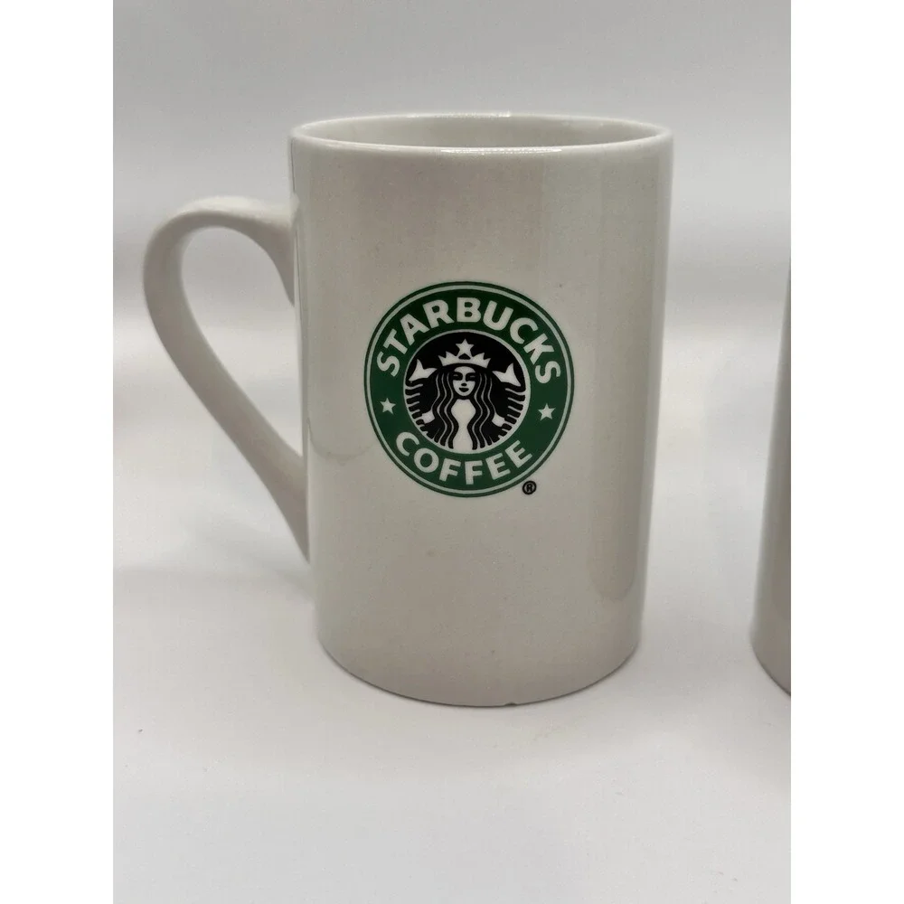 2 Starbucks 10oz‎ 2008 Coffee Tea Mug Tall 4